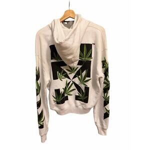 Off-White Leaf Arrow Hoodie White XS New w/ Tags